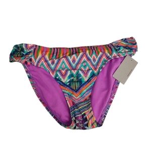 Kenneth Cole Reaction Women's Multicolor Swimsuit Bikini Bottom Size Medium NWT